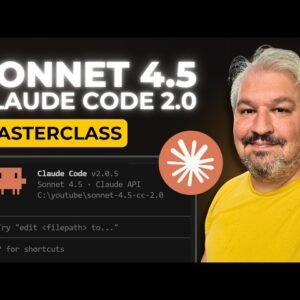 Claude Sonnet 4.5 + Claude Code 2.0: Agentic Coding Masterclass