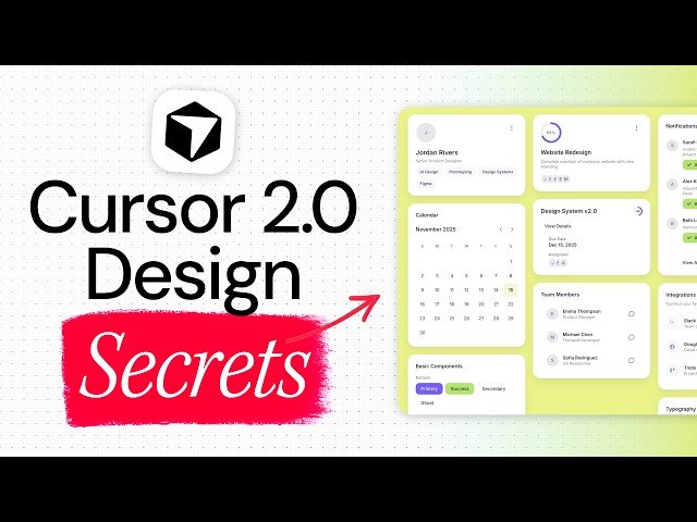 How to Build ACTUALLY Beautiful Apps in 3 Prompts Using Cursor 2.0