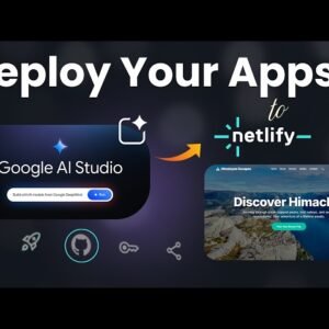 Build and Deploy AI Apps for Free | Google AI Studio + GitHub + Netlify