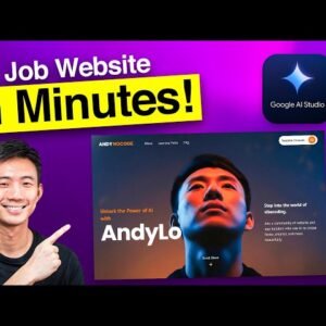 How I Built a Cinematic Personal Website with Google Gemini Free AI Tools In 10 Mins [No-Code]