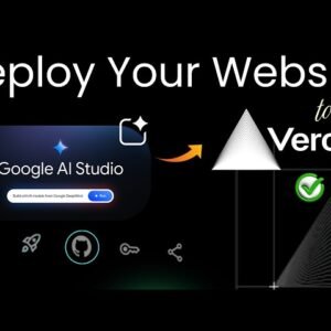 Build & Deploy a Website with AI for FREE | Google Stitch + AI Studio + GitHub + Vercel