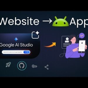 Turn a Website into an Android App Using AI | Google AI Studio + GitHub + Netlify → APK/AAB