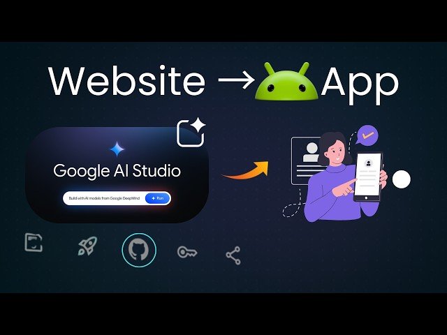 Turn a Website into an Android App Using AI | Google AI Studio + GitHub + Netlify → APK/AAB