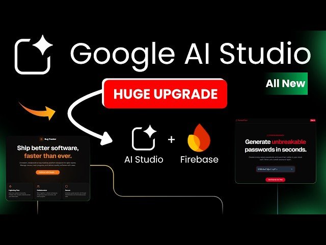 Google AI Studio Now Builds Full Stack Apps (Firebase Automated)