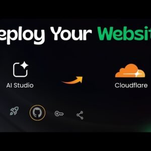 Build & Deploy an AI Website for FREE | Google AI Studio + GitHub + Cloudflare
