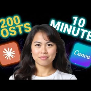 Claude + Canva makes 200 posts in 10 minutes!