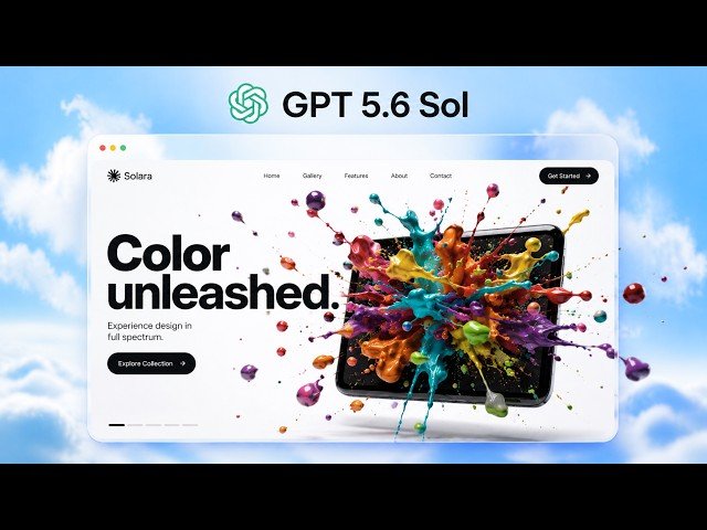 GPT-5.6 Sol Builds Insanely Beautiful Websites